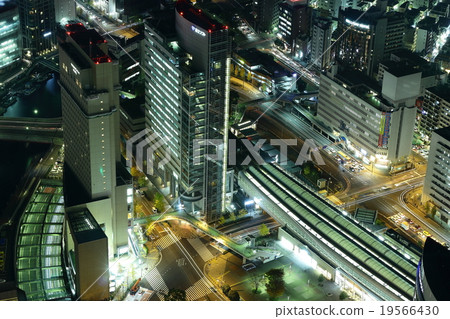 港區未來的夜景 19566430