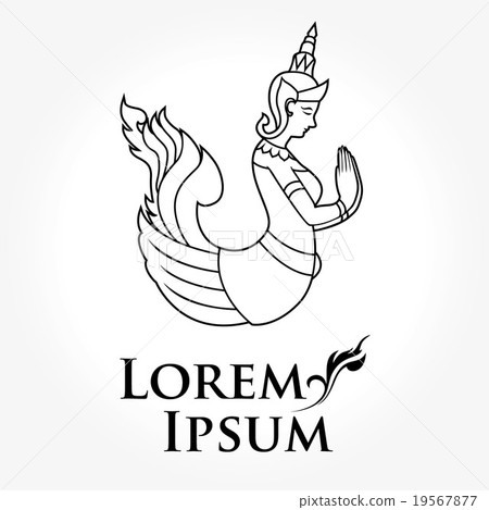 Kinnaree Thai creature half woman and half swan 19567877