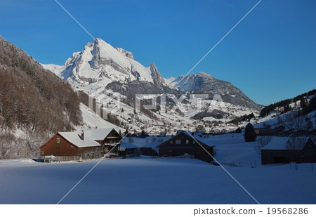 Winter scene in the Toggenburg valley 19568286