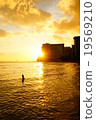 Sunset glow of Hawaii Kuhio Beach 19569210