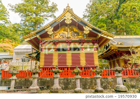 日光東照宮三面神道倉庫大象的想像力 照片素材 圖片 圖庫