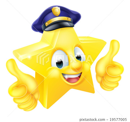 Star Policeman Mascot Star Policeman Mascot 19577005