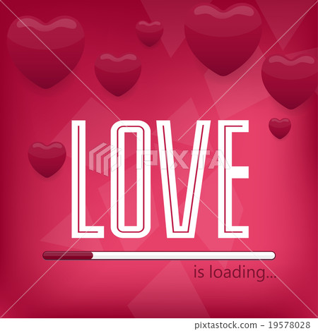 Valentine day or wedding poster.Typography. Love 19578028