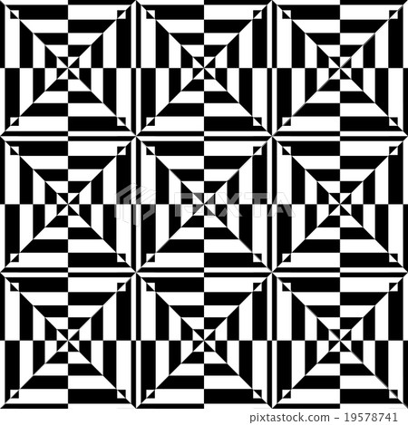 Op art design. Seamless geometric pattern. 19578741