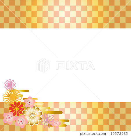背景材料日式花 19578985
