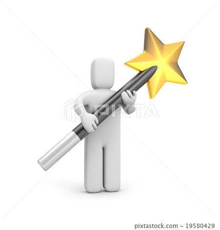 Person with magic wand Person with magic wand 19580429