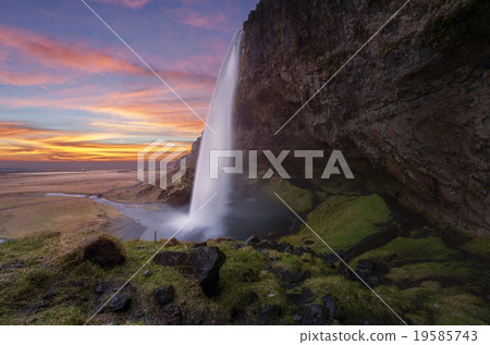 Seljalandsfoss waterfalls on the Iceland 19585743