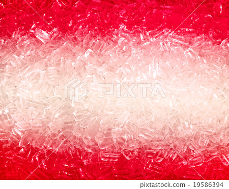 Background of red  ice cubes 19586394