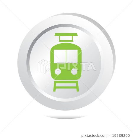 Train sign button icon-插圖素材 [19589200] - PIXTA圖庫