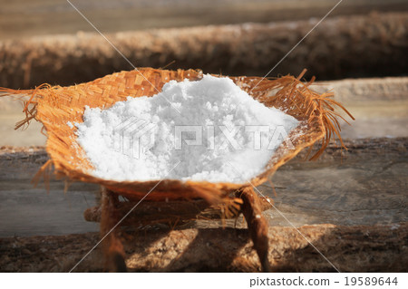 Salt production - traditional way. Bali, Indonesia 19589644
