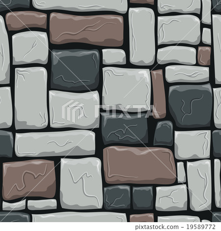 Seamless pattern with decorative stones 19589772
