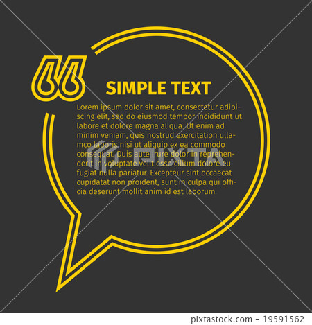 Square quote text bubble 19591562