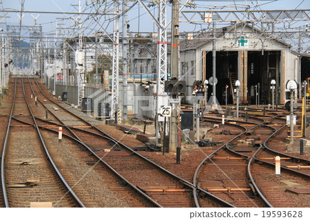 京阪石山坂本線、錦織車庫 京阪石山坂本線、錦織車庫 19593628