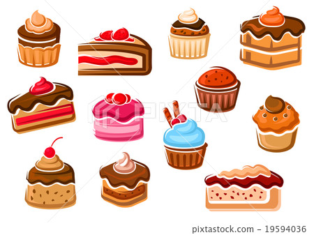 Cakes, cupcakes, pies, pudding and desserts 19594036