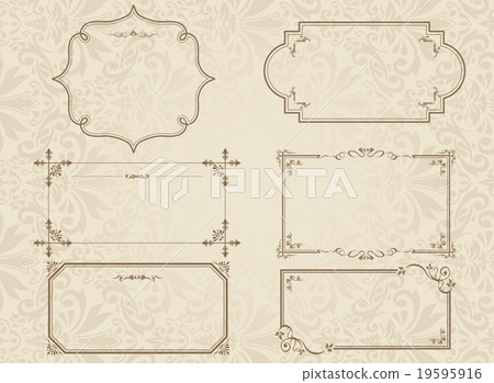 裝飾邊 框架 幀 19595916
