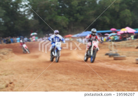 Motocross race blurry for background. Motocross race blurry for background. 19596207