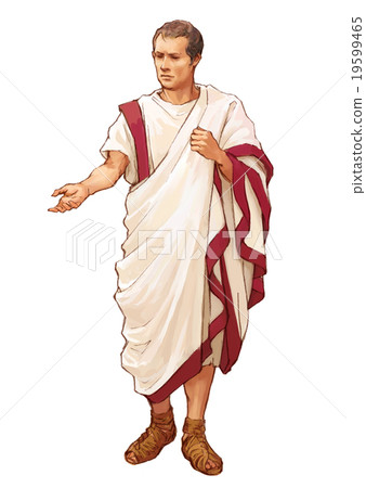 Men in Toga - Stock Illustration [19599465] - PIXTA