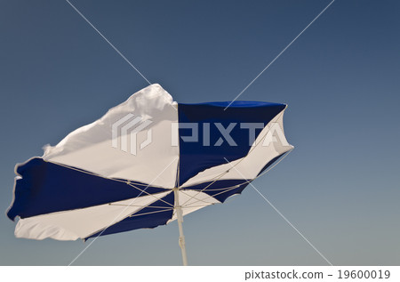 Colorful Beach Umbrella against the Sky 19600019