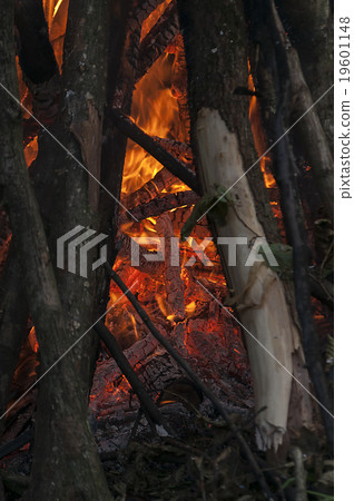 Inside of a firecamp 19601148