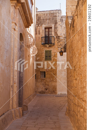 Ancient narrow street in Mdina, Malta. 19601192
