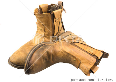 Isolated Patina Engineer Leather Boot 19601469