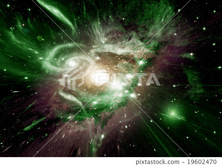 Stars, dust and gas nebula in a far galaxy 19602470