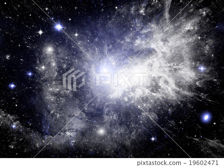 Stars, dust and gas nebula in a far galaxy 19602471