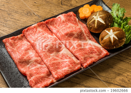 Sukiyaki Assortment壽喜燒設置了高品質的日本牛肉 19602666