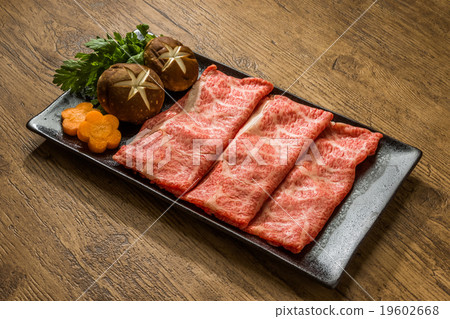 Sukiyaki Assortment壽喜燒設置了高品質的日本牛肉 19602668