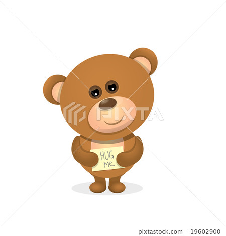 vector Teddy bear isolated on white background. - Stock Illustration ...