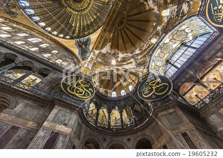 The Hagia Sophia in Istanbul, Turkey. The Hagia Sophia in Istanbul, Turkey. 19605232