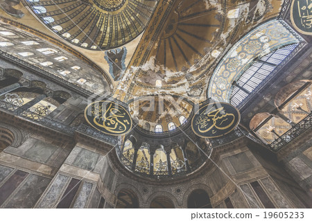 The Hagia Sophia in Istanbul, Turkey. The Hagia Sophia in Istanbul, Turkey. 19605233