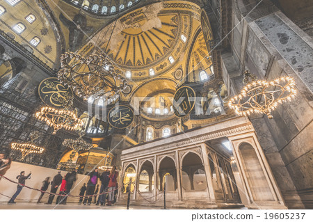 The Hagia Sophia in Istanbul, Turkey. The Hagia Sophia in Istanbul, Turkey. 19605237