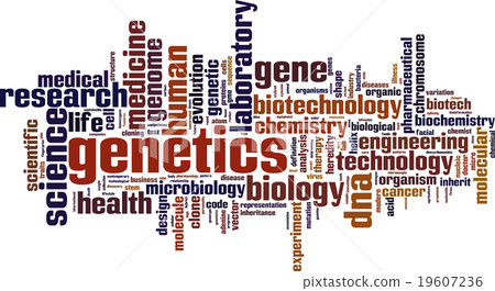 Genetics word cloud 19607236