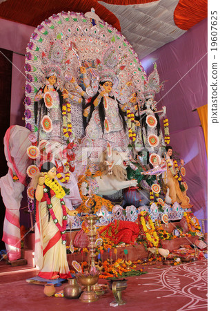 Durga puja festival celebration 19607625