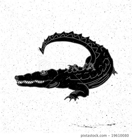 Hand drawn crocodile Hand drawn crocodile 19610080