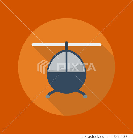 Transportation Flat Icon. Helicoptor 19611823