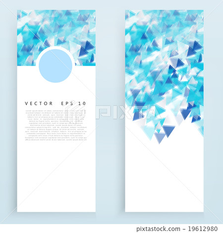 Vector banners and triangles. Vector banners and triangles. 19612980