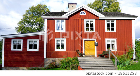 vintage house display in museum 19613258