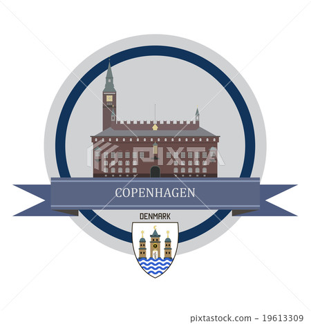 Copenhagen ribbon banner 19613309