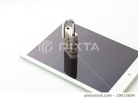 Tablet and padlock 19613684