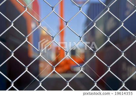Wire mesh: container yard Wire mesh: container yard 19614355
