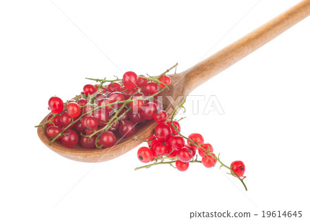 Wooden spoon with red currant Wooden spoon with red currant 19614645