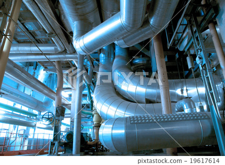 Industrial zone, Steel pipelines and cables 19617614