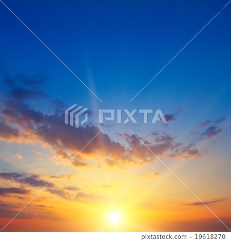 beautiful sunrise and cloudy sky beautiful sunrise and cloudy sky 19618270