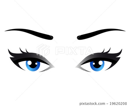 isolated blue woman eyes 19620208