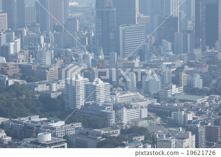 空氣污染PM 2.5污染城市風景摩天大樓集團東京都市健康損害污染光化學煙霧 19621726