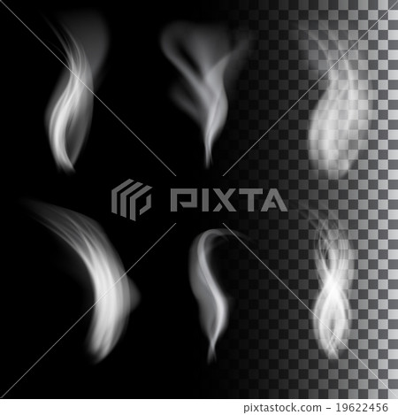 realistic smoke on black background 19622456