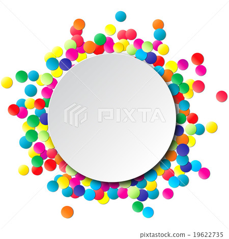 Colorful celebration background with confetti. Colorful celebration background with confetti. 19622735