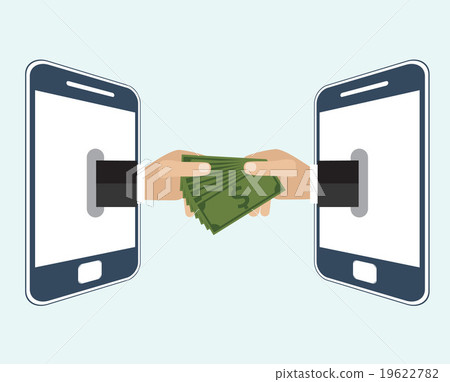 Hand giving money to other hand. Hand giving money to other hand. 19622782